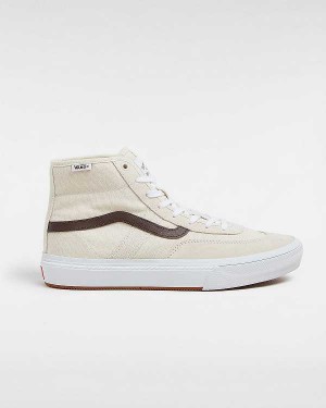 Beige Men Vans Crockett High Skate Shoes Australia | VN5108462