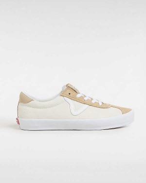 Beige Men Vans Sport Low Suede Sneakers Australia | VN9082713