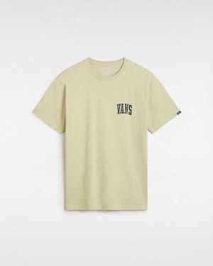 Beige Men Vans Varsity T Shirts Australia | VN3275164