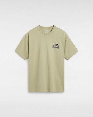 Beige Men Vans Wrenched T Shirts Australia | VN5392681