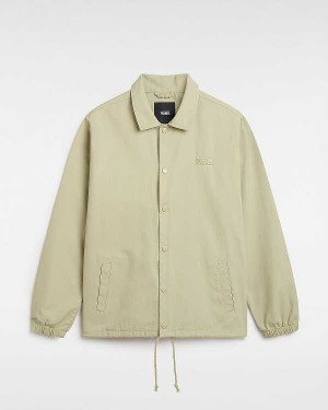 Beige Women Vans Torrey Canvas Coaches Jacket Australia | VN7260438