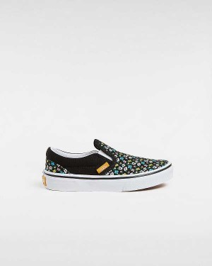 Black Kids' Vans Classic (4-8 Years) Slip On Shoes Australia | VN7926105