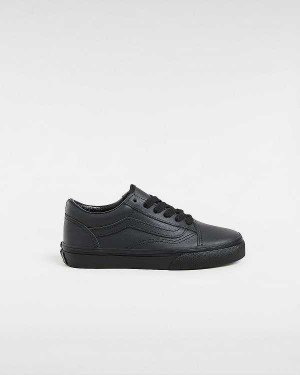 Black Kids' Vans Old Skool (8-14 Years) Sneakers Australia | VN6409283