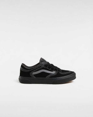 Black Kids' Vans Rowley Classic (8-14 Years) Sneakers Australia | VN7356481