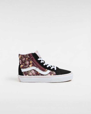 Black Kids' Vans SK8-Hi Reissue Side Zip (4-8 years) Sneakers Australia | VN3091625