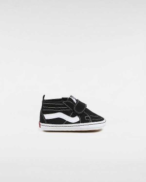 Black Kids' Vans Sk8-Hi Crib (0-1 year) Sneakers Australia | VN1354709