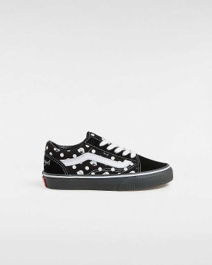 Black Kids' Vans Vans X Papergirl Old Skool (4-8 Years) Sneakers Australia | VN0587962