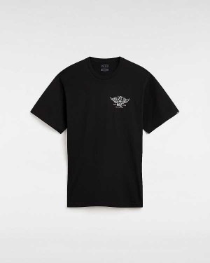 Black Men Vans Club House T Shirts Australia | VN0963751