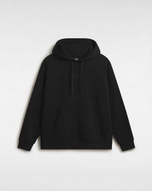 Black Men Vans Essential Relaxed Hoodie Australia | VN4125376