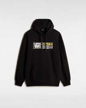 Black Men Vans Hi Stretch Hoodie Australia | VN8521706