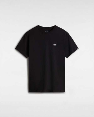 Black Men Vans Left Chest Logo T Shirts Australia | VN5163409