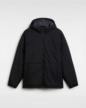 Black Men Vans MTE Norris Hooded Puffer Jacket Australia | VN0935421