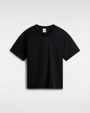 Black Men Vans Premium Logo T Shirts Australia | VN4958107