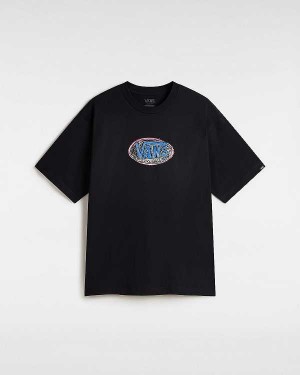 Black Men Vans Scribblex T Shirts Australia | VN0392841