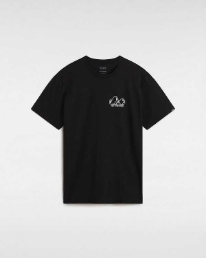 Black Men Vans Scuttle T Shirts Australia | VN8975301