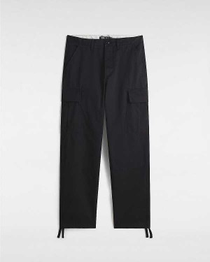 Black Men Vans Service Cargo Loose Tapered Pants Australia | VN4928307