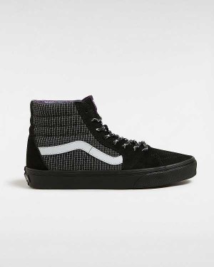 Black Men Vans Sk8-Hi Skate Shoes Australia | VN6731408