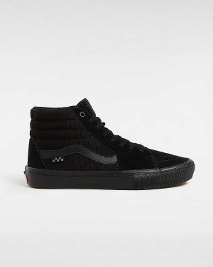 Black Men Vans Sk8-Hi Skate Shoes Australia | VN9510437