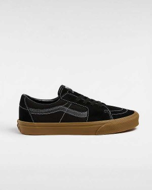 Black Men Vans Sk8-Low Sneakers Australia | VN0652817