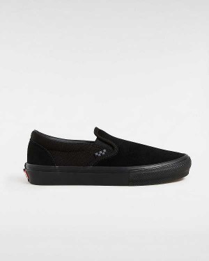 Black Men Vans Skate Slip On Shoes Australia | VN4593821