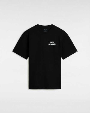 Black Men Vans Skull Void Classic T Shirts Australia | VN0243865