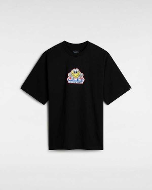 Black Men Vans Soles Loose T Shirts Australia | VN2196473