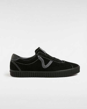 Black Men Vans Sport Low Creeper Suede Sneakers Australia | VN2910375