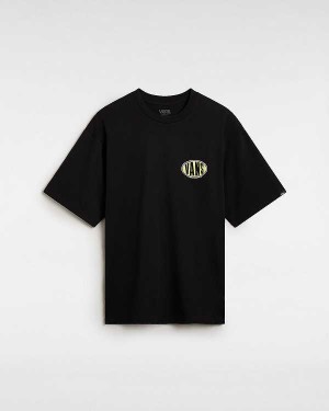 Black Men Vans Spray On T Shirts Australia | VN7351642