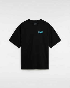 Black Men Vans V Hand Loose T Shirts Australia | VN6943801