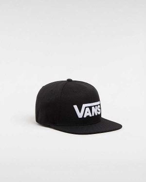 Black Unisex Vans Drop V Hats Australia | VN0527316