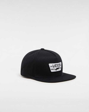 Black Unisex Vans Full Patch Hats Australia | VN4938105