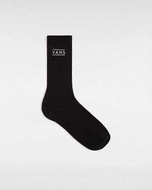 Black Unisex Vans Half Box Crew (1 Pair) Socks Australia | VN8902145