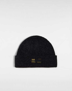 Black Unisex Vans Hamlin Cuff Beanie Australia | VN4259763