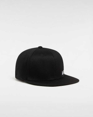 Black Unisex Vans Splitz Flexfit Hats Australia | VN9421867