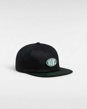 Black Unisex Vans Spray On Jockey Hats Australia | VN5213948