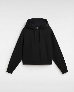 Black Women Vans Essential Relaxed Fit Hoodie Australia | VN6281094