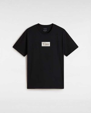 Black Women Vans Garden Oversized T Shirts Australia | VN1635072