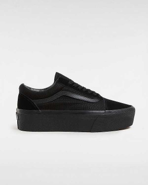 Black Women Vans Old Skool Platform Shoes Australia | VN8576941