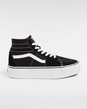 Black Women Vans Sk8-Hi Tapered Platform Shoes Australia | VN7209431