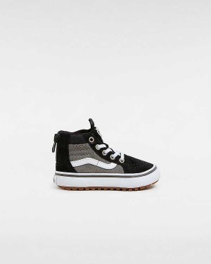 Black / Grey Kids' Vans MTE Sk8-Hi Zip (1-4 Years) Sneakers Australia | VN0634289