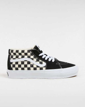 Black / White Men Vans Premium Sk8-Mid 83 Sneakers Australia | VN7340159