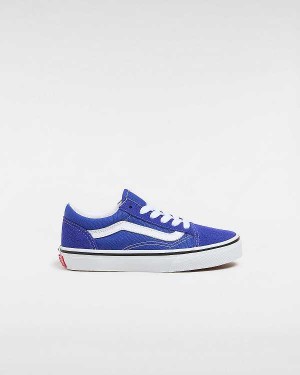 Blue Kids' Vans Old Skool (4-8 Years) Sneakers Australia | VN2031586