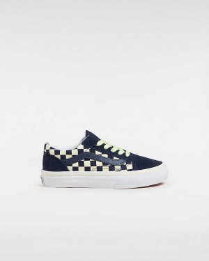 Blue Kids' Vans Old Skool (4-8 Years) Sneakers Australia | VN5760829