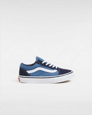 Blue Kids' Vans Old Skool (4-8 Years) Sneakers Australia | VN7986510