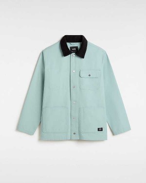 Blue Men Vans Drill Chore Coat Australia | VN1485079