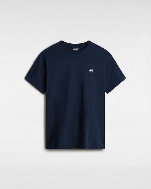 Blue Men Vans Left Chest Logo T Shirts Australia | VN7596412