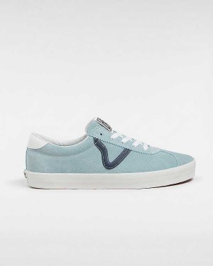 Blue Men Vans Sport Low Suede Sneakers Australia | VN3968170