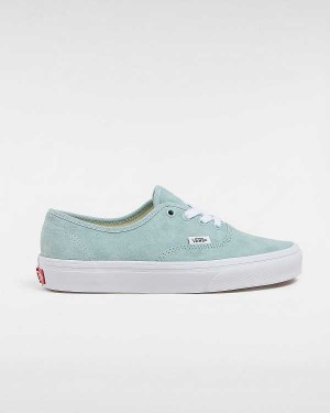 Blue Women Vans Authentic Pig Suede Sneakers Australia | VN9027681