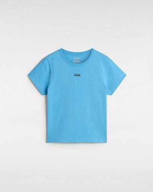 Blue Women Vans Basic mini T Shirts Australia | VN0849356