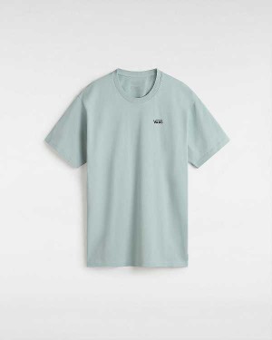 Blue Women Vans Left Chest Logo T Shirts Australia | VN7583604